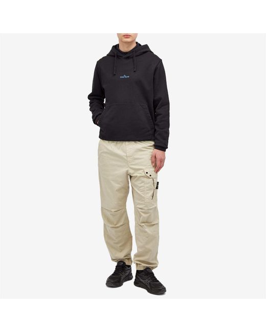 Stone Island Natural Cotton Twill Trousers for men