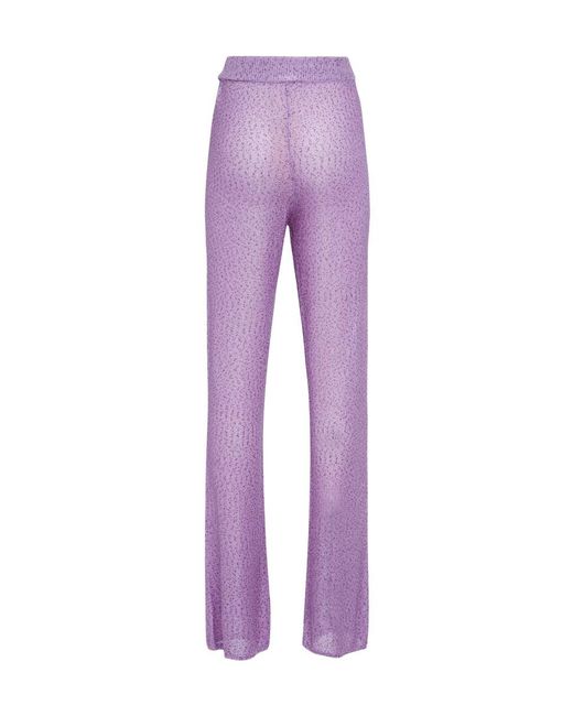 REMAIN Birger Purple Elastic Waist Casual Pants