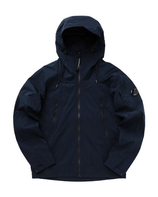 C P Company Blue Pro-Tek Hooded Jacket for men