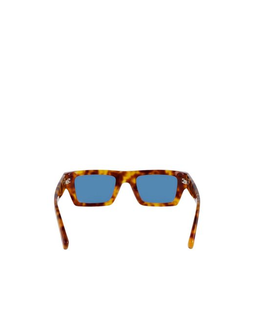 Ferragamo Blue Ferragamo Eyewear Rectangle Frame Sunglasses for men