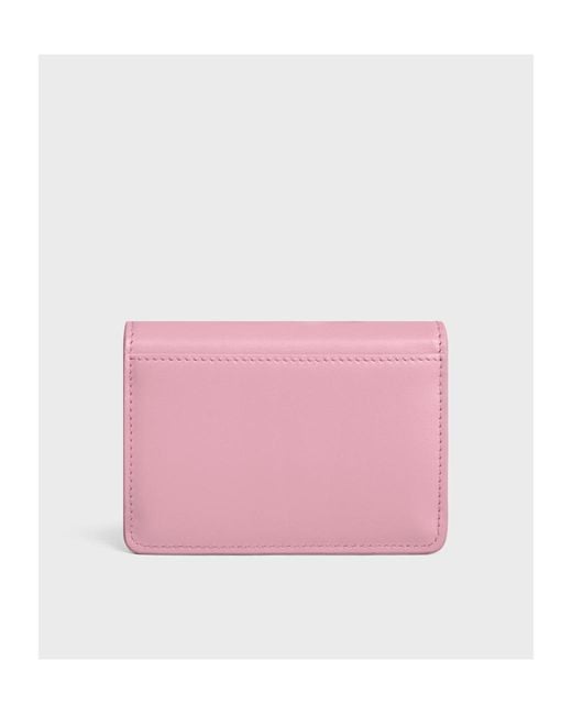 Céline Pink Triomphe Flap Card Holder