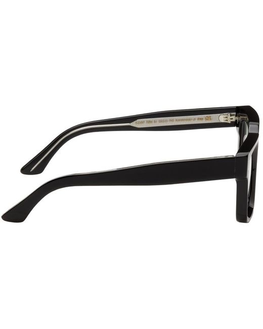 Cutler & Gross White Logo Square Flat Mirror for men