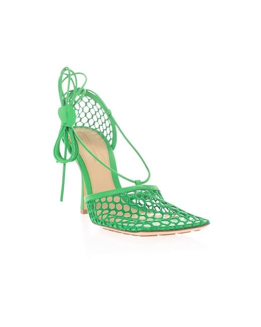 Bottega Veneta Green Stretch Sandals