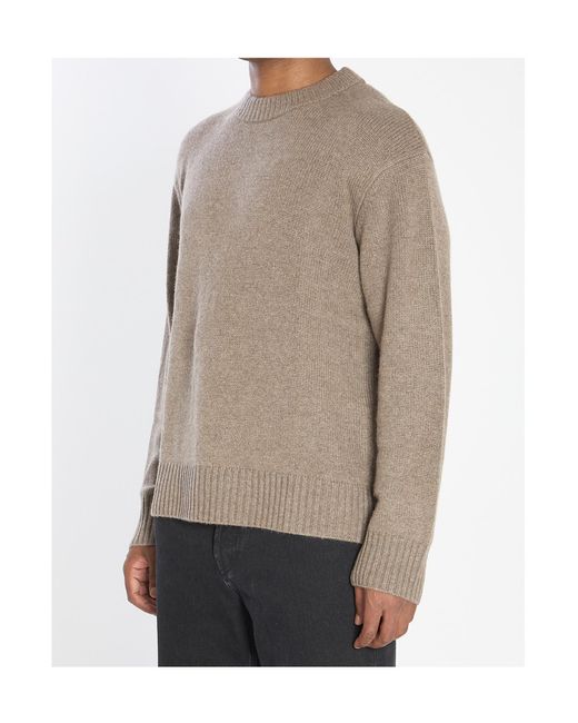 Lisa Yang Gray Kristian Crewneck Sweater for men