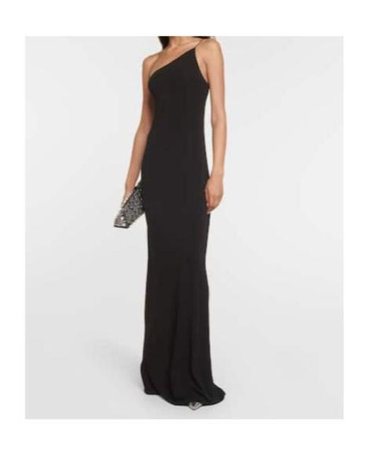 Nili Lotan Black One-Shoulder Dress