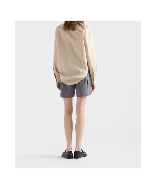 Prada Gray Light Mohair Shorts