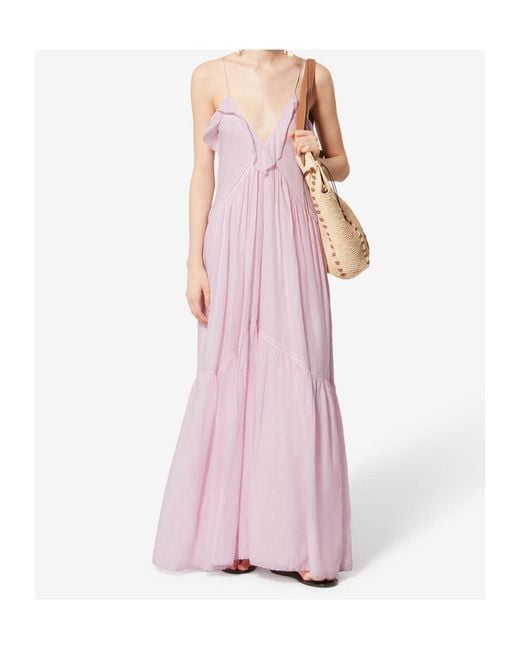 Isabel Marant Pink Dress With Ruffles