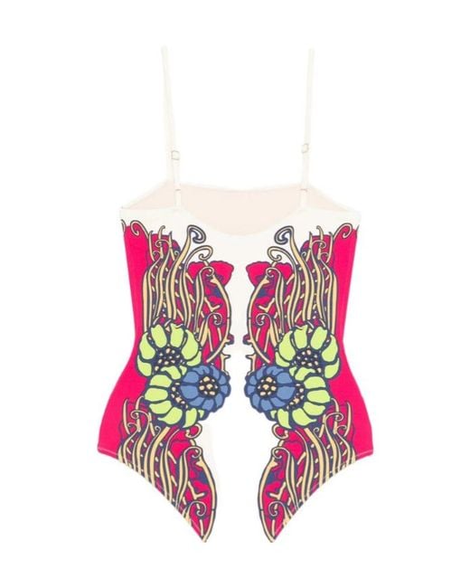 LaDoubleJ Pink Printed Swimsuit