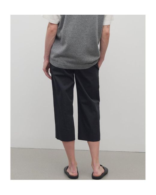 The Row Black Sayge Cotton Track Pants