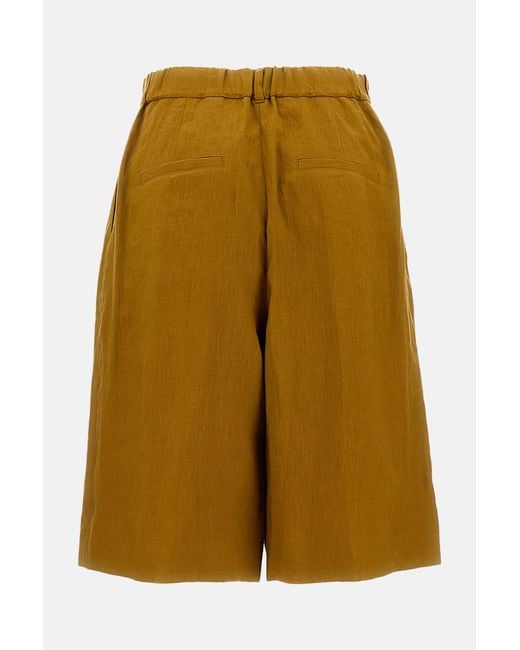 Max Mara Natural Studio Mstcaravan Pleated Shorts
