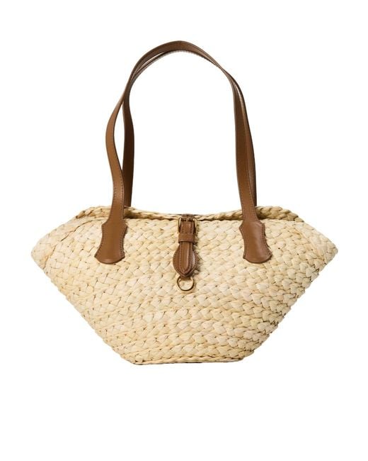 Dolce & Gabbana Natural Minimalist Woven Shoulder Bag