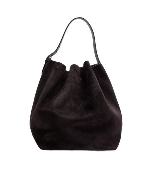 Totême Black Belted Tote