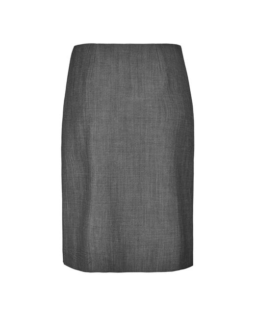 Fendi Gray Midi Skirt