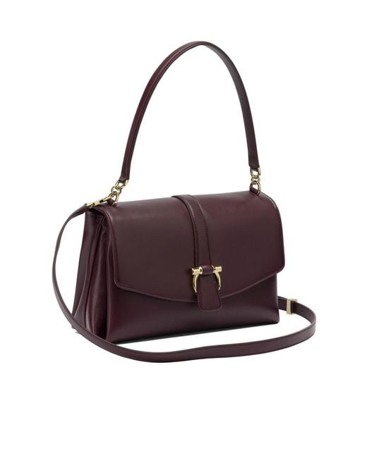 Ferragamo Purple Flap Shoulder Bag