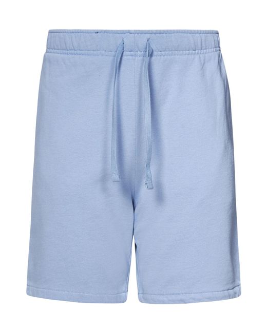 Polo Ralph Lauren Blue Logo Embroidered Drawstring Track Shorts for men