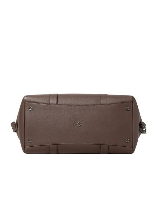 Loro Piana Brown Loom Weekender Bag L42 for men