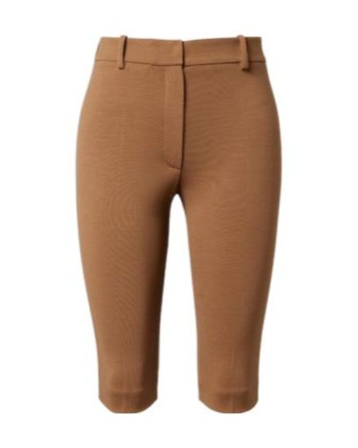 Magda Butrym Brown Knitted Capri Pants