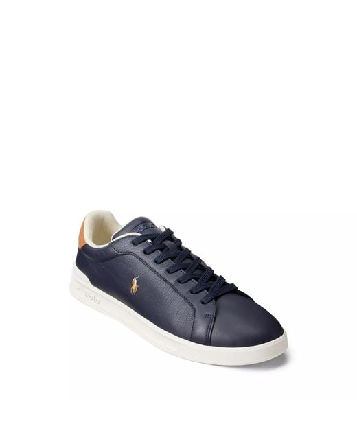 Polo Ralph Lauren Blue Heritage Court Low-Top Trainers for men