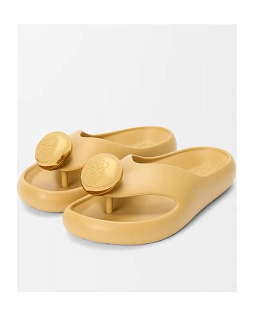 Loewe Metallic Foam Pebble Sandal