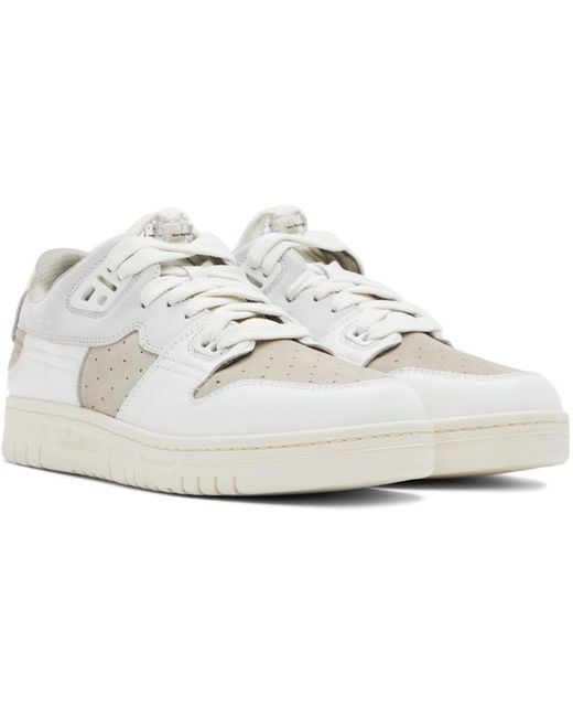 Acne White Basket Low-Top Sneakers for men