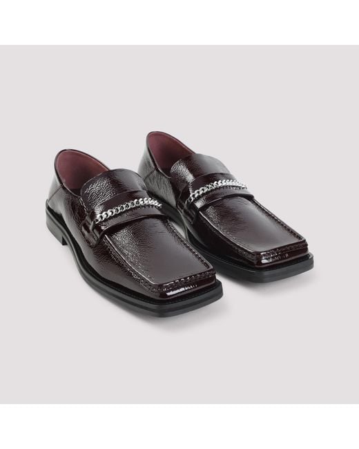 Martine Rose Brown Chain Fold-Back Loafers for men