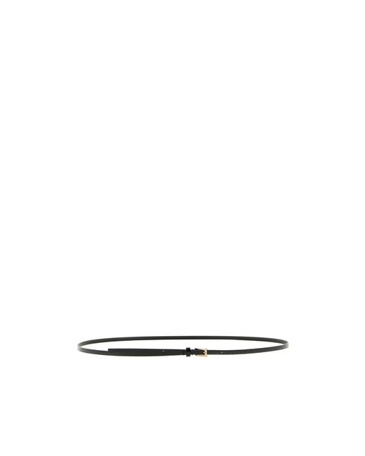 Tom Ford White Slim Patent Belt