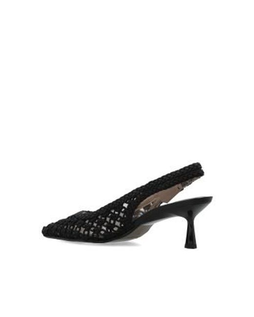 AllSaints Black Pointed-Toe High Heels