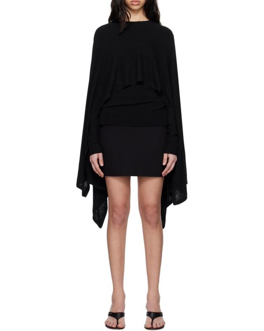 Totême  Black Cape-Design Sweater