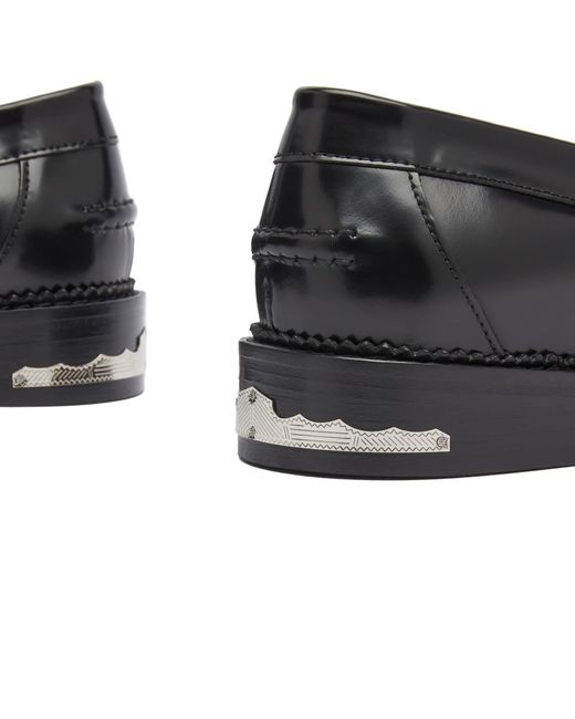 Toga Black Low-Heel Loafers