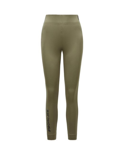 Moncler Green Jersey Leggings