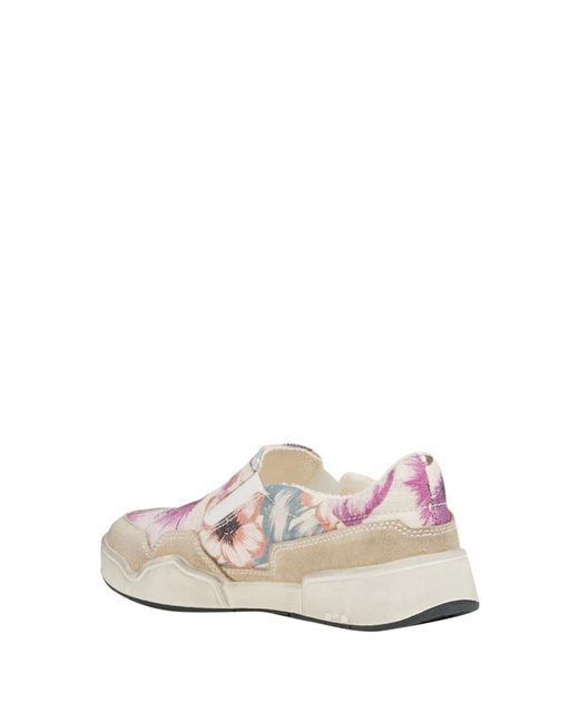 Isabel Marant White Floral Pattern Low-Top Loafers
