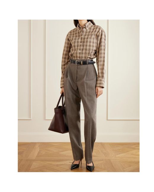 Rohe Gray Casual Pants With Belt Loops