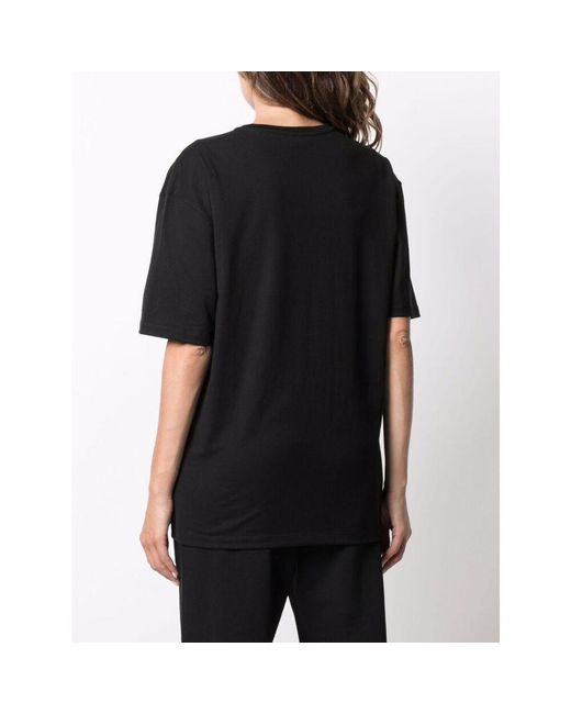 McQueen Black Exploded Seal Logo-Print T-Shirt
