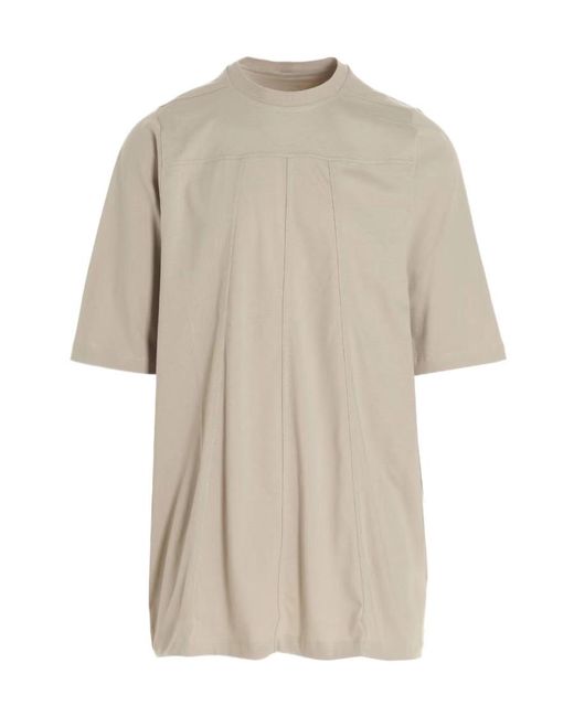 Rick Owens White Panelled Short-Sleeved T-Shirt for men