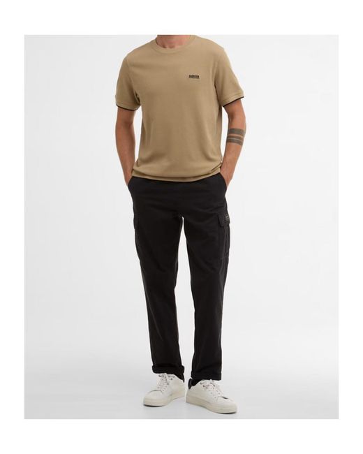 Barbour Natural Eamon Pique Logo T-Shirt for men