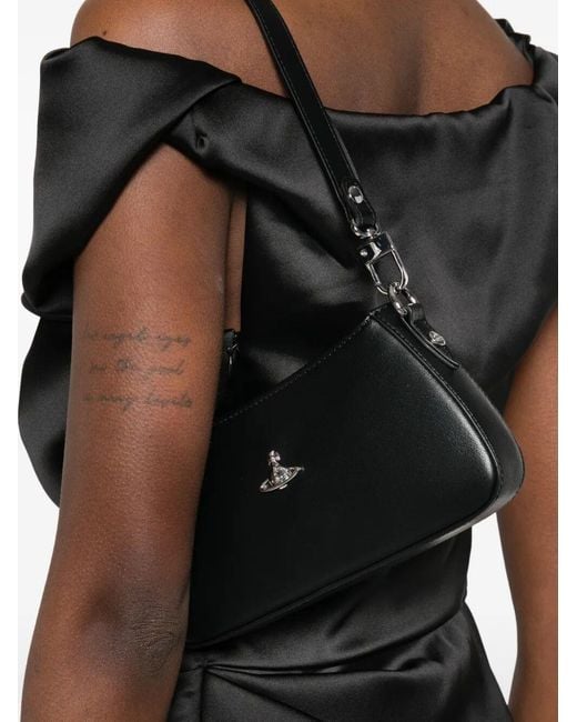 Vivienne Westwood Black Tasha Shoulder Phone Bag