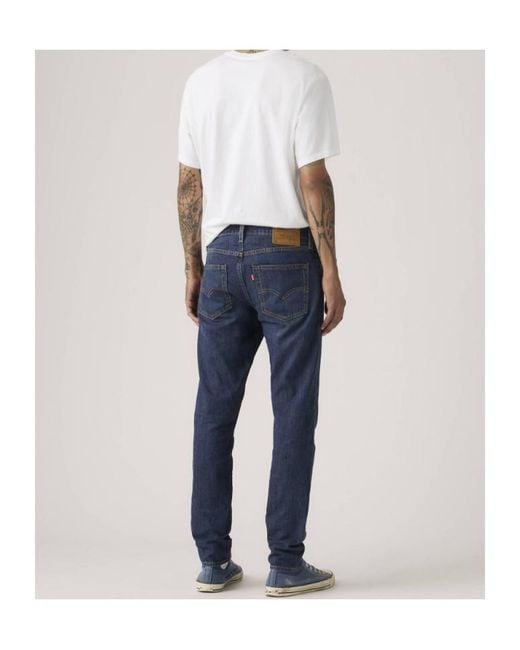 Levi's Blue 512 Slim Taper Linen Denim Jeans for men