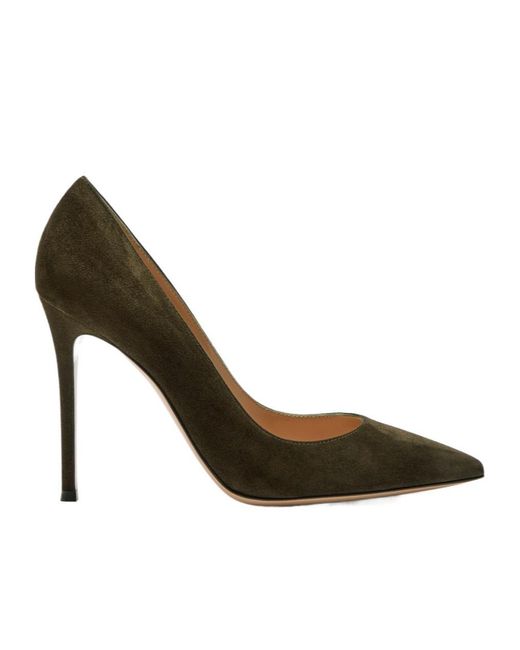 Gianvito Rossi Brown Suede High Heels