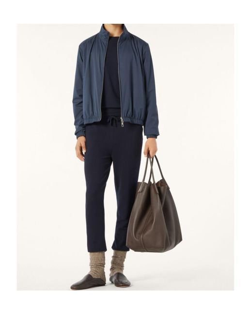 Loro Piana Blue Bomber Jacket for men