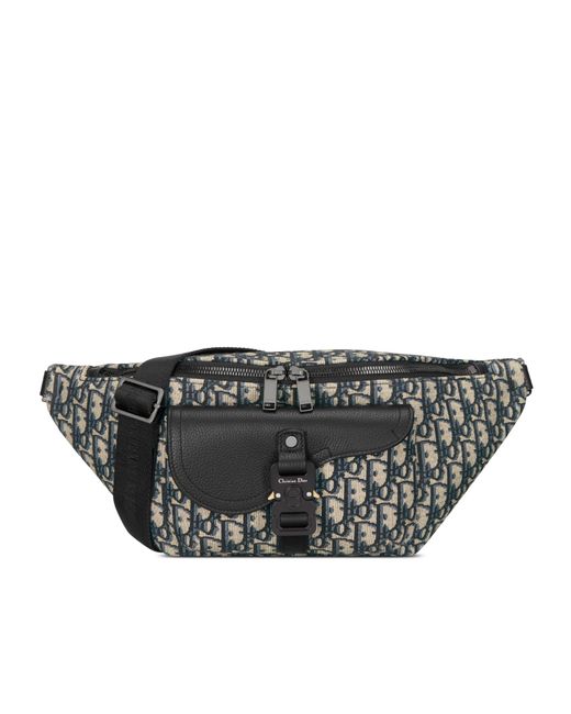 Dior Black Saddle Belt Bag for men