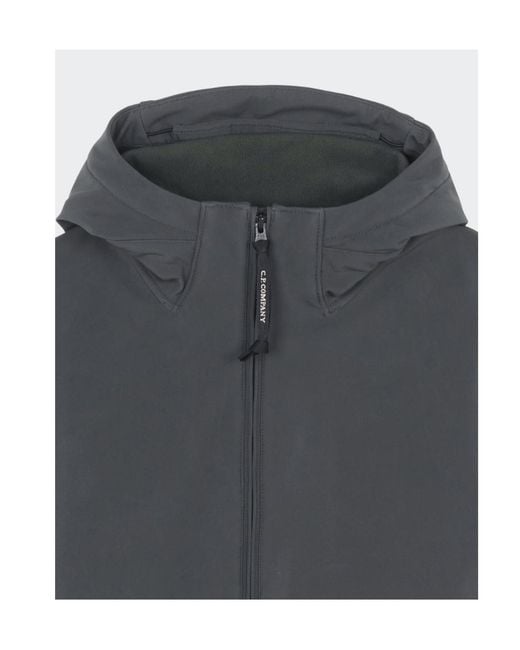 C P Company Gray Hooded Lens Jacket for men