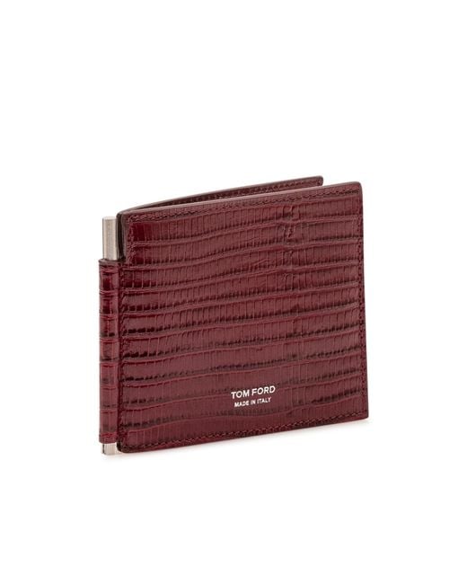 Tom Ford Red Printed Tejus Wallet for men