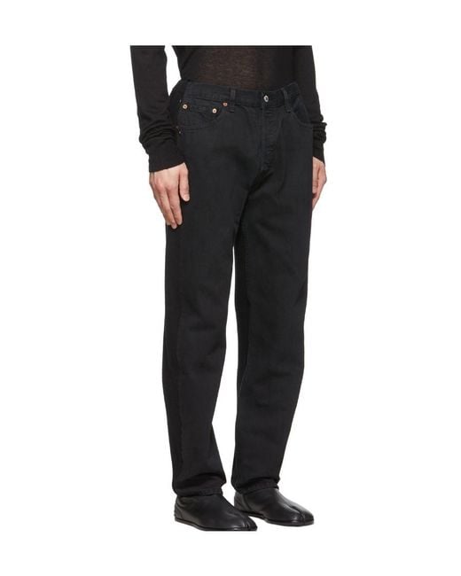 Bless Black X Levi's Logo Casual Pants for men