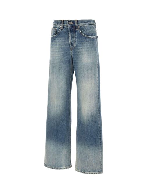 Dondup Blue Jacklyn Distressed High-Waisted Jeans