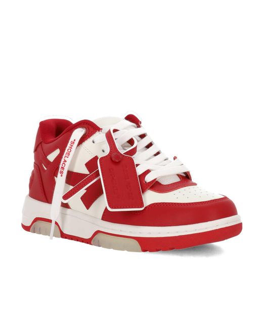 Off-White c/o Virgil Abloh Red Out Of Office Low-Top Sneakers for men