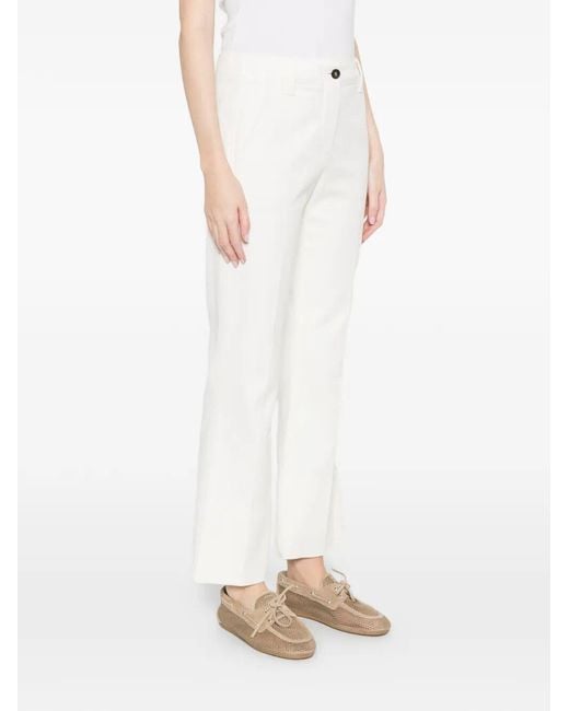 Brunello Cucinelli Gray Slim Flared Pants