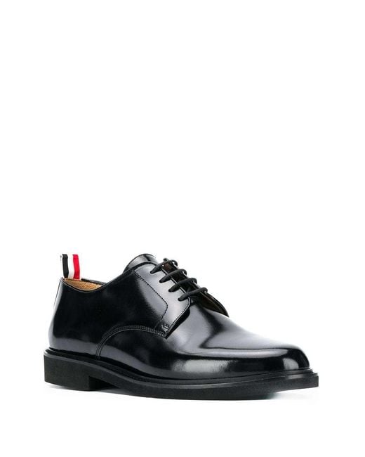 Thom Browne Black Uniform Derby Shoes for men