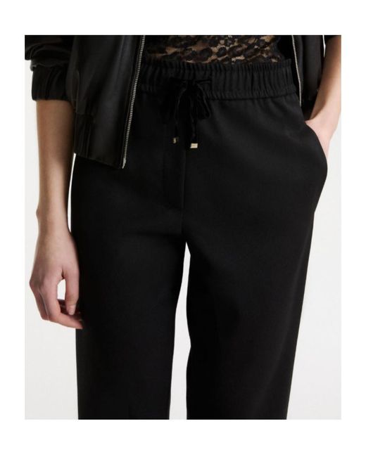 Marella Black Drawstring Trousers