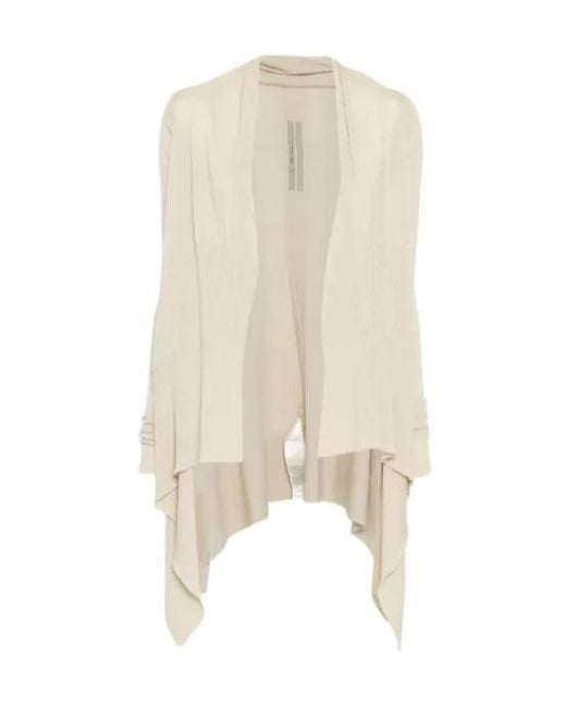 Rick Owens Natural Wrap Cardigan