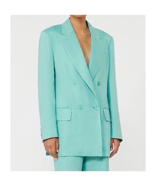 Max Mara Green Olimpia Double-Breasted Blazer